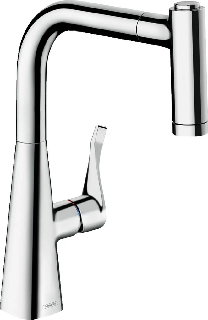 Hansgrohe Metris, drezová batéria s výsuvnou spŕškou, chrómová, HAN-14834000