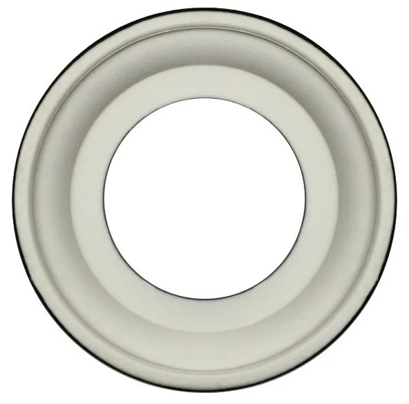 Elhard Veľký okrúhly keramický rámček jednoduchý, čierny KV3001B