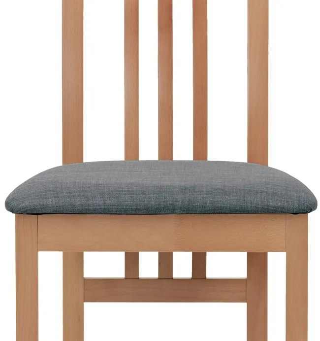 Autronic BONTEC Jedálenská stolička, hnedá, masív, BC-2482 BUK3 Farba: Biela