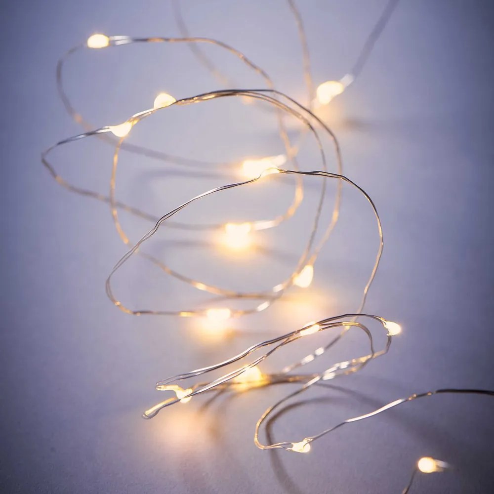 TWINE LIGHTS Svetelná reťaz s USB 50 svetiel