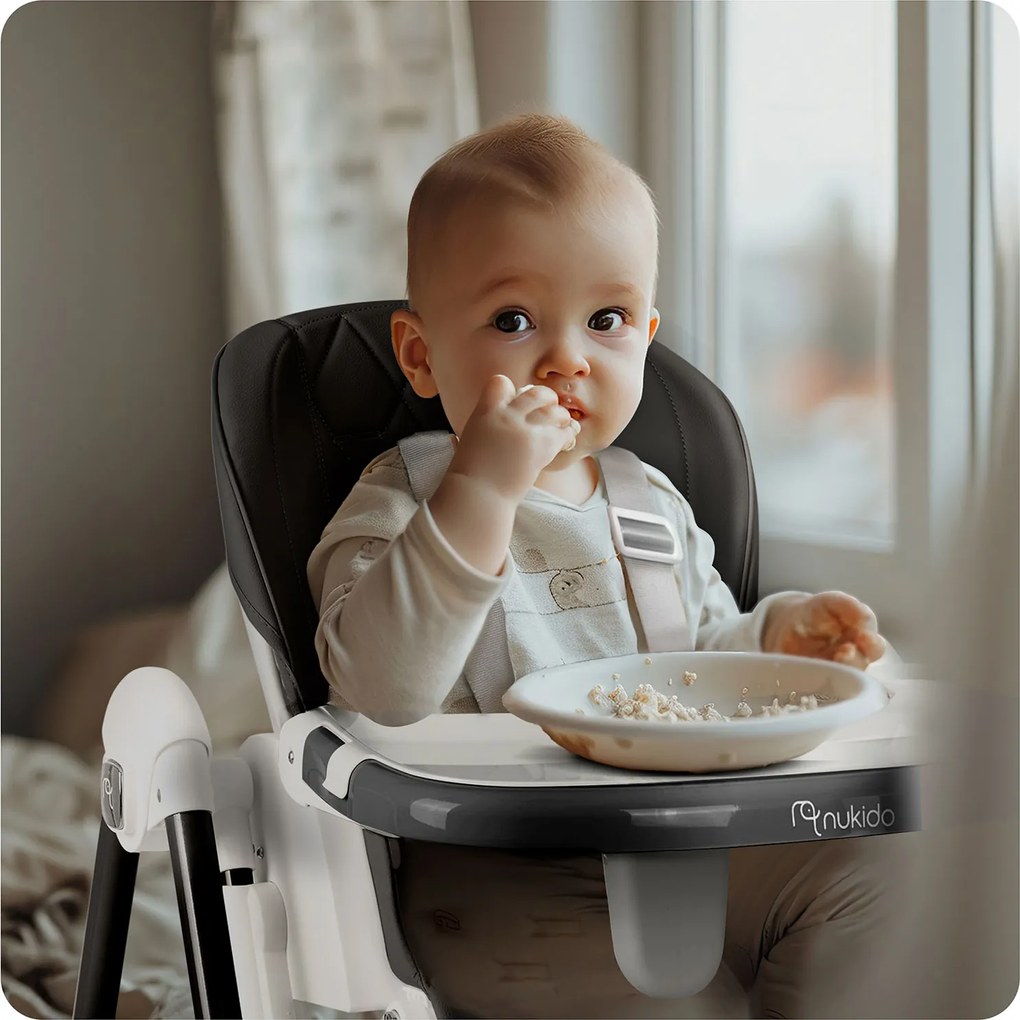 Detská stolička 3v1 Nukido Elite - čierna