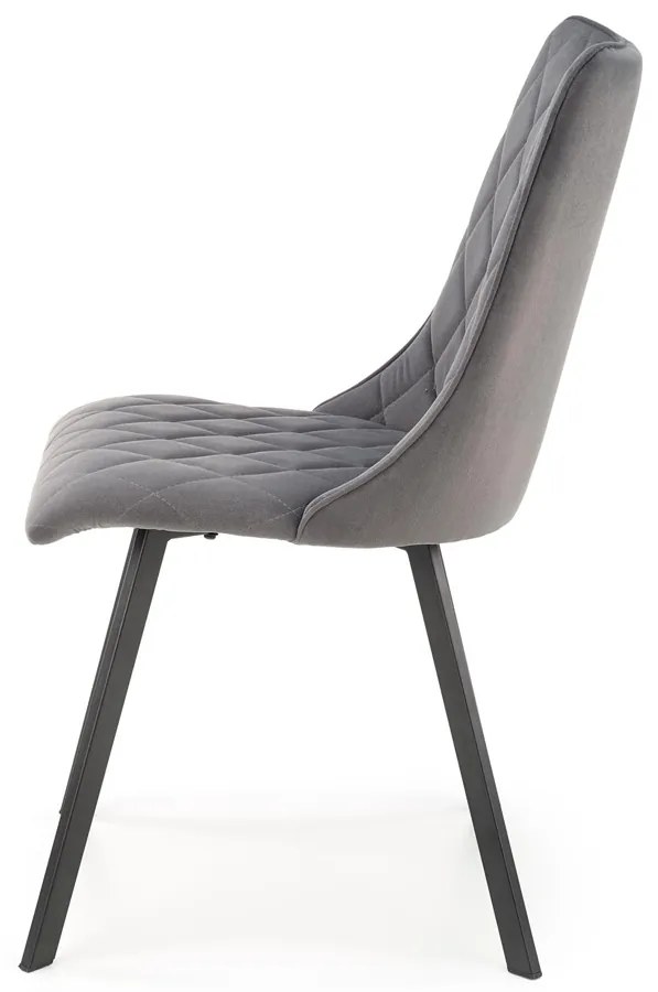 Jedálenská stolička K450 - sivá / čierna