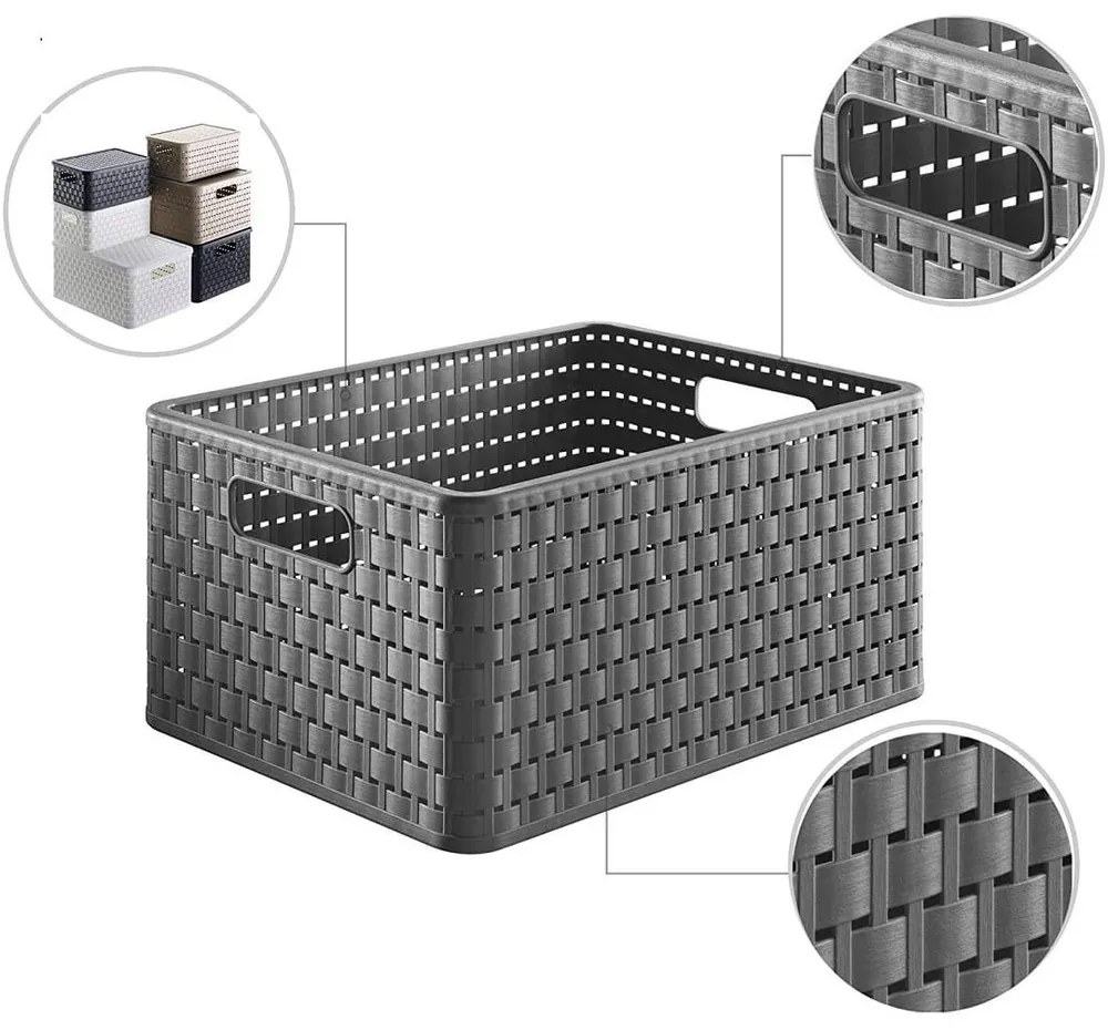 ROTHO úložný box COUNTRY A4 /18L - cappuccino
