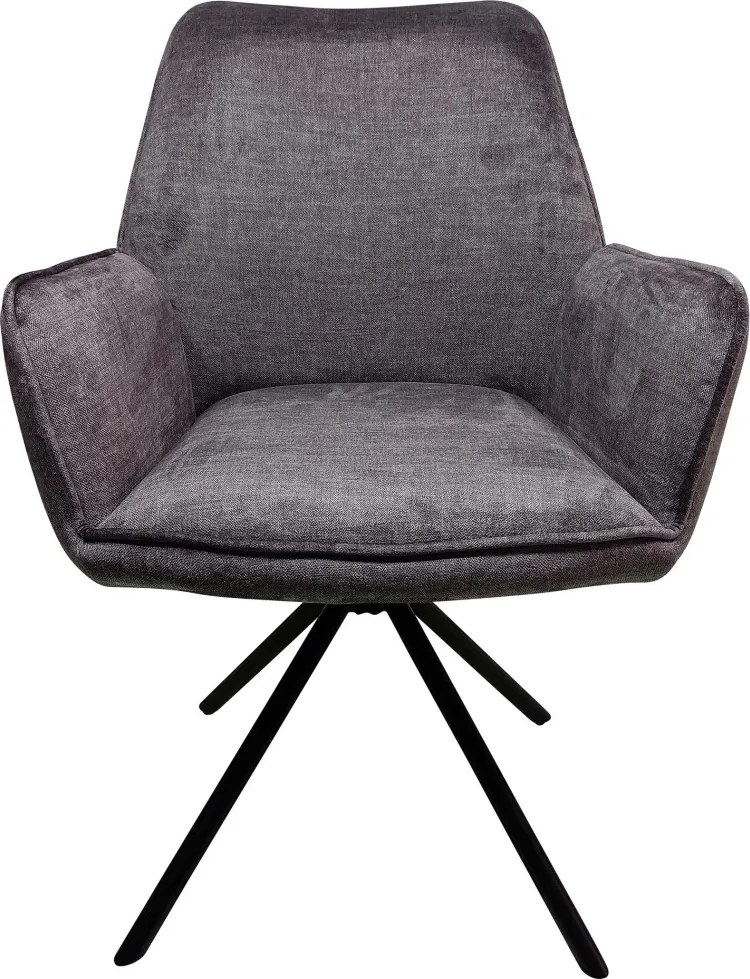 Jedálenská stolička Miracle, tmavo šedá látka