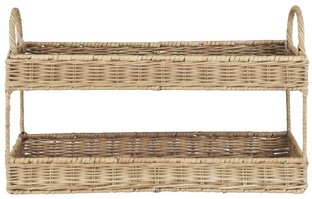 Ib Laursen Dvojposchodový podnos z ratanu Handles