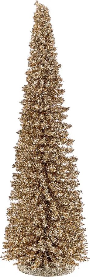 X-MAS Dekoračná jedľa trblietavá 45 cm - zlatá