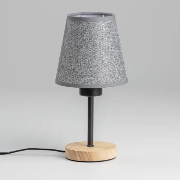 Brilagi - Stolná lampa NUBILA WOOD 1xE27/25W/230V dub/šedá