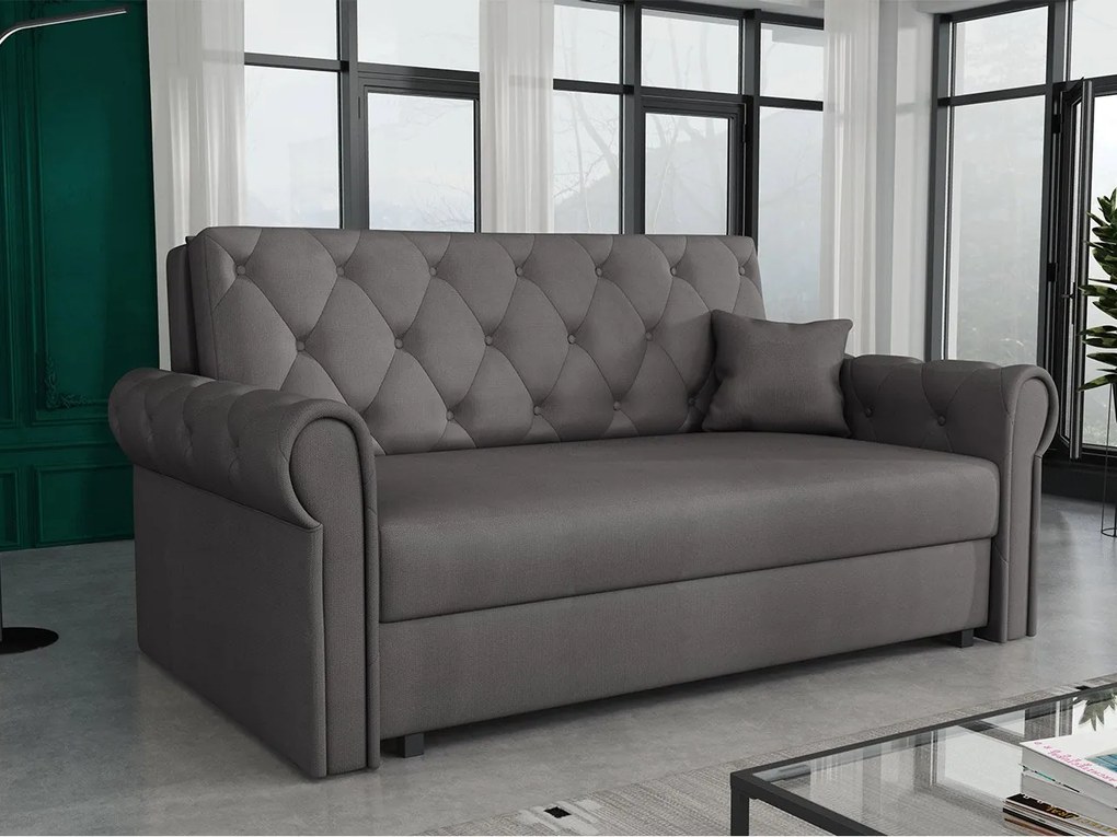 Rozkladacia pohovka Carivia Roma III (tmavosivá) (s úl. priestorom). Vlastná spoľahlivá doprava až k Vám domov. 1105518