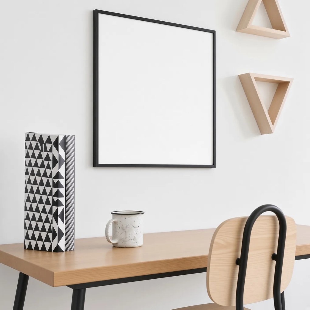 Toptabule.sk Biela tabuľa na magnetky PREMIUM v hliníkovom čiernom ráme 120x90 cm