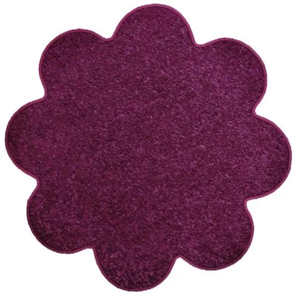 Vopi koberce Kusový koberec Eton fialový kvetina - 160x160 kvietok cm