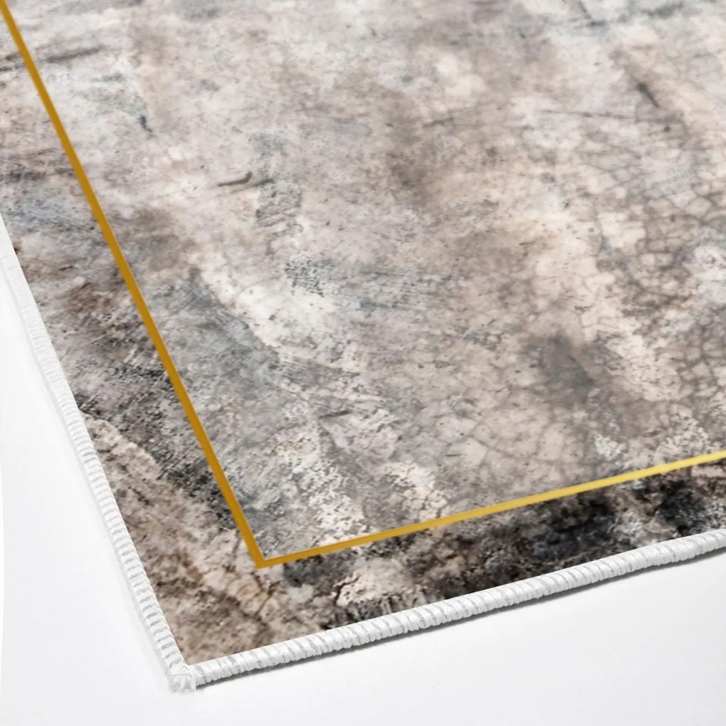 Súprava 2 kusov kúpeľňových predložiek Abstrakcia sivá