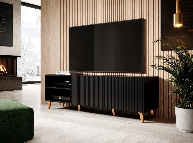 TV stolík Pafos 150 cm čierny