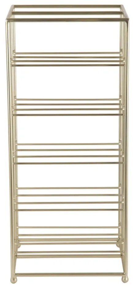 Kovový regál na víno v zlatej farbe počet fliaš 10 25x57x22,5 cm Dual Floor – PT LIVING