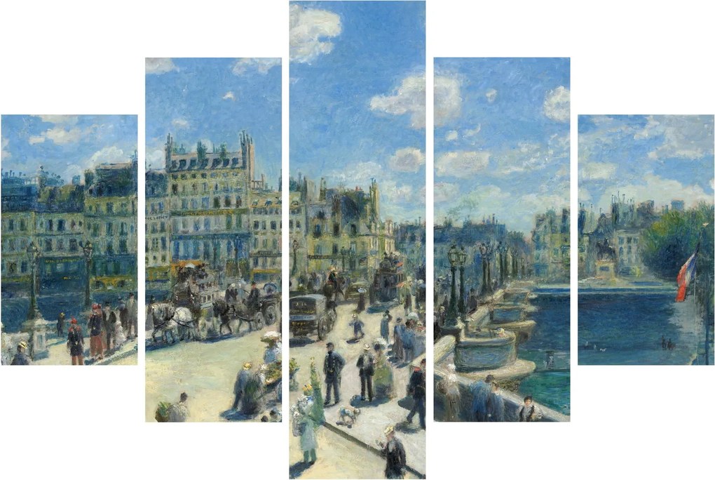 Obraz - Auguste Renoir, Pont Neuf, Paris, reprodukcia (150x105 cm)