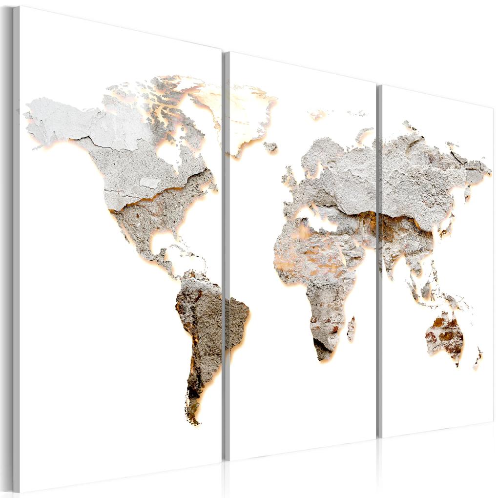 Artgeist Obraz - Concrete Continents Veľkosť: 90x60, Verzia: Na talianskom plátne