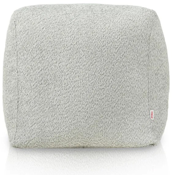 Taburetka svetlo sivá bouclé