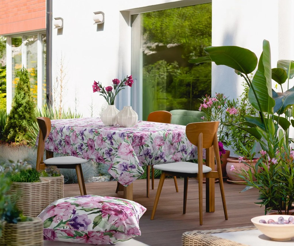 ZÁHRADNÝ VODEODOLNÝ BEHÚŇ NA STÔL GARDEN 40X140 CM KVETY