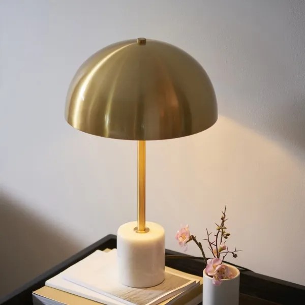 Endon 114210 - Stolná lampa BERTOIA 1xE14/7W/230V mosadz