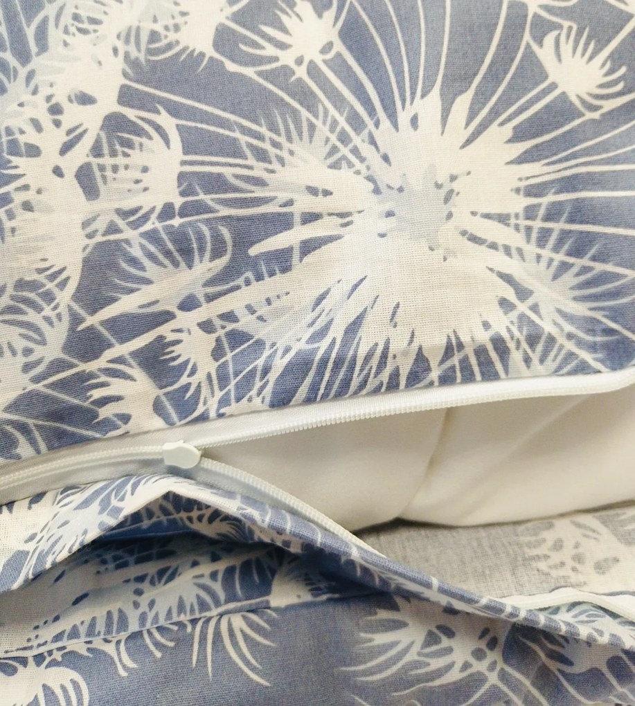 Obliečky bavlnené Atlanta Modrá 200x140cm+90x70cm TiaHome