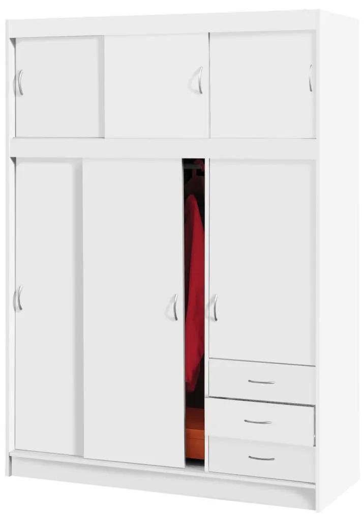 IDEA nábytok Skriňa s posuvnými dverami 3000 biela