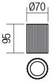 Redo 01-2555 - Bodové svietidlo DELPHI 1xGU10/7W/230V, priemer 7 cm, čierne