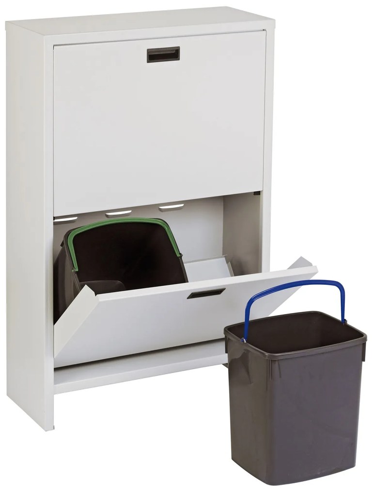 Zostava skrinky a 4 košov na triedený odpad, 4 x 20 litrov