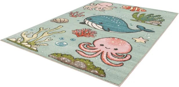 Detský koberec Funky Top Aquario mätový