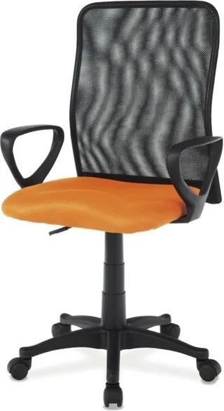 Sconto Kancelárska stolička FRESH oranžová/čierna