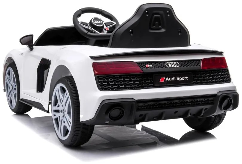 LEAN CARS ELEKTRICKÉ AUTÍČKO AUDI R8 - BIELE - 2x45W - 12V4,5Ah - 2021