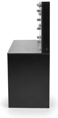 Toaletný stolík AMORIO čierny