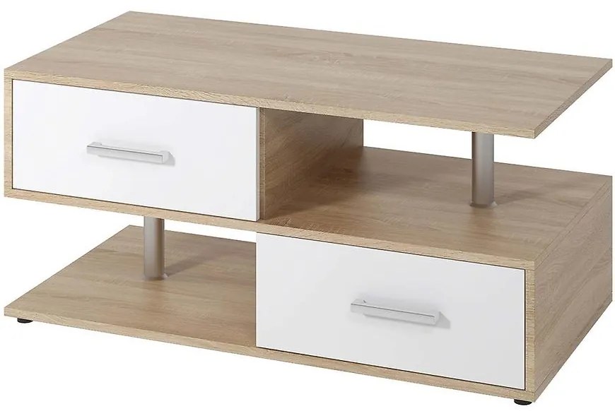 Stolík  Wachau sonoma/biela