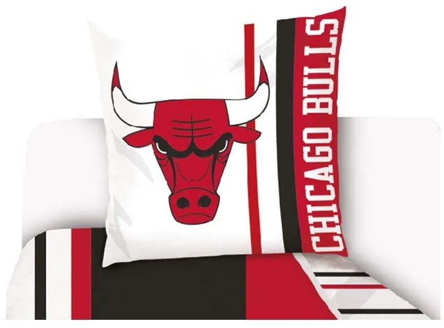 Basketbalové obliečky NBA Chicago Bulls, 140 x 200 cm, 70 x 90 cm