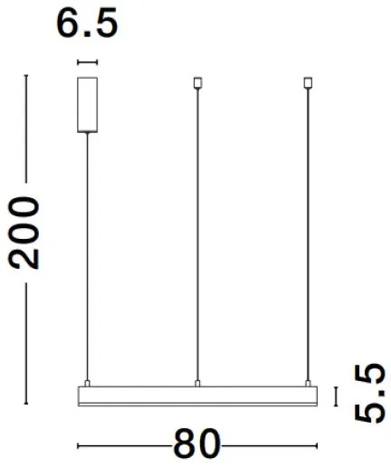 LED luster Motif 80 zlaté CCT s diaľkovým ovládaním