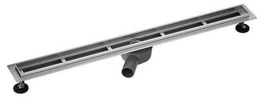 Sprchový žľab 105x7,6 cm strieborná/sivá