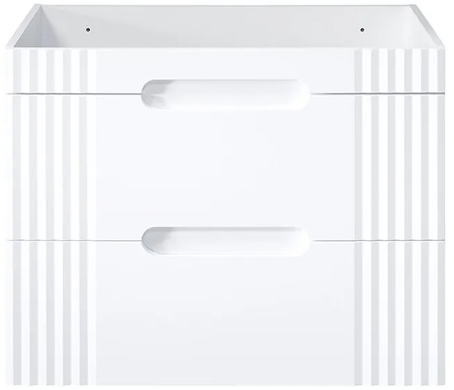 Umyvadlová skříňka Fiji s deskou a umyvadlem 80 cm bílá/dub coast evoke