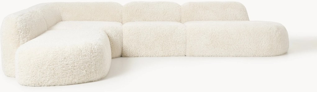 XL modulárna plyšová rohová pohovka Wolke