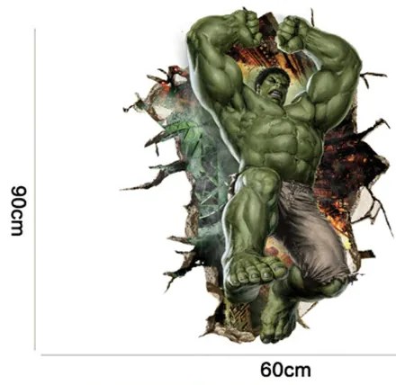 Veselá Stena Samolepka na stenu na stenu Silný Hulk z Avengers