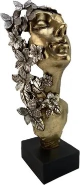 Dekorácia busta Hlava ženy, 40 cm%