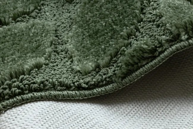 Kúpeľňový koberček SUPREME LINES kamienky, zelený