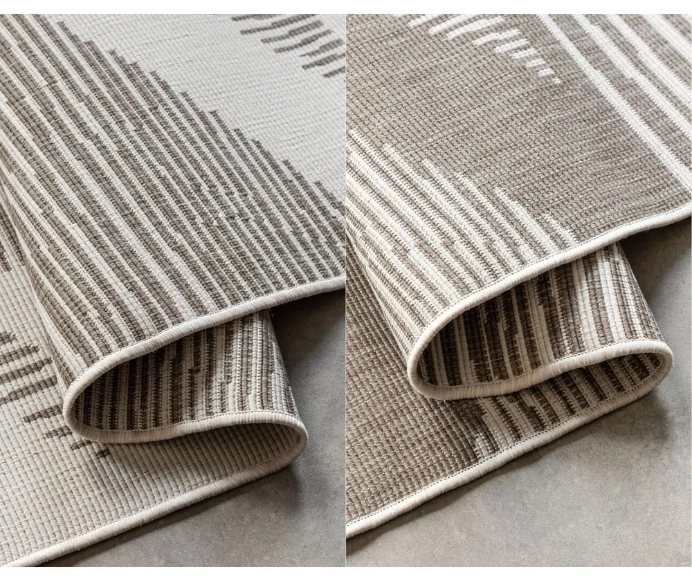 Krémovo-hnedý vonkajší koberec 160x230 cm Gemini – Elle Decoration