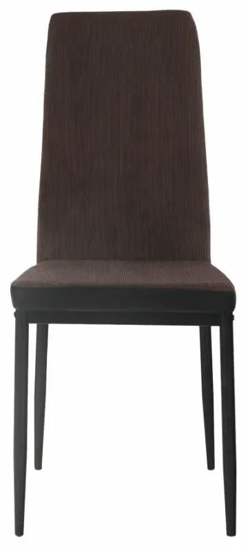 Jedálenská stolička, tmavohnedá/čierna, ENRA