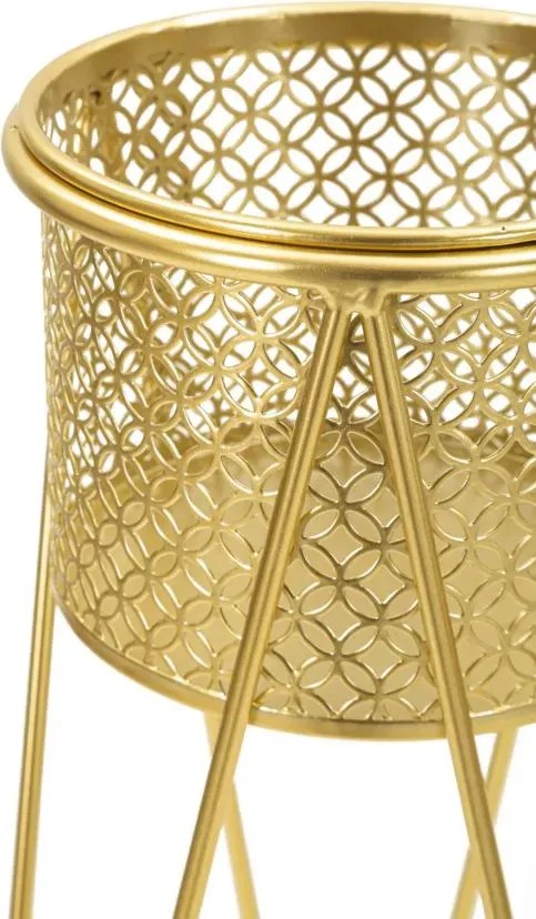 Sada 2 ks stojanů na květiny Nat B zlatá