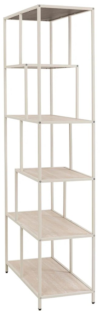 Loftie regál 77x185 cm sivo-béžový