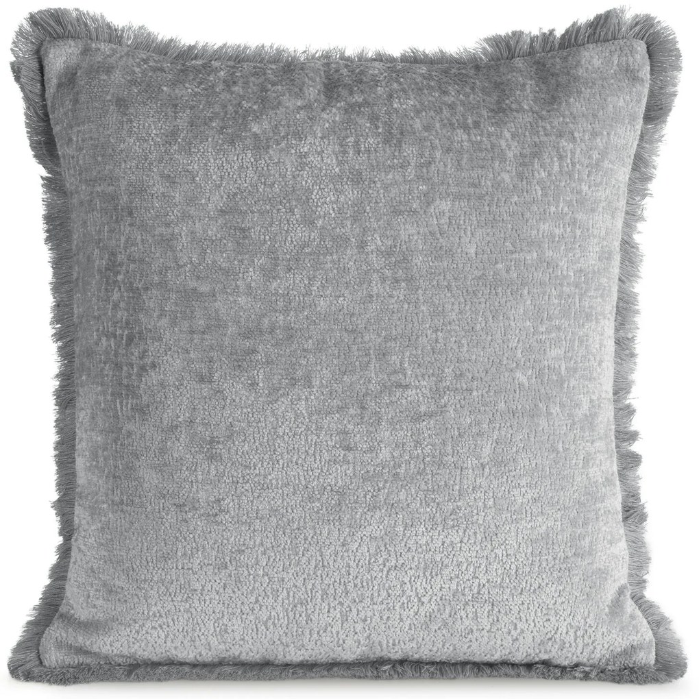 DEKORAČNÁ OBLIEČKA NA VANKÚŠ ADIA 45X45 CM STRIEBORNÁ