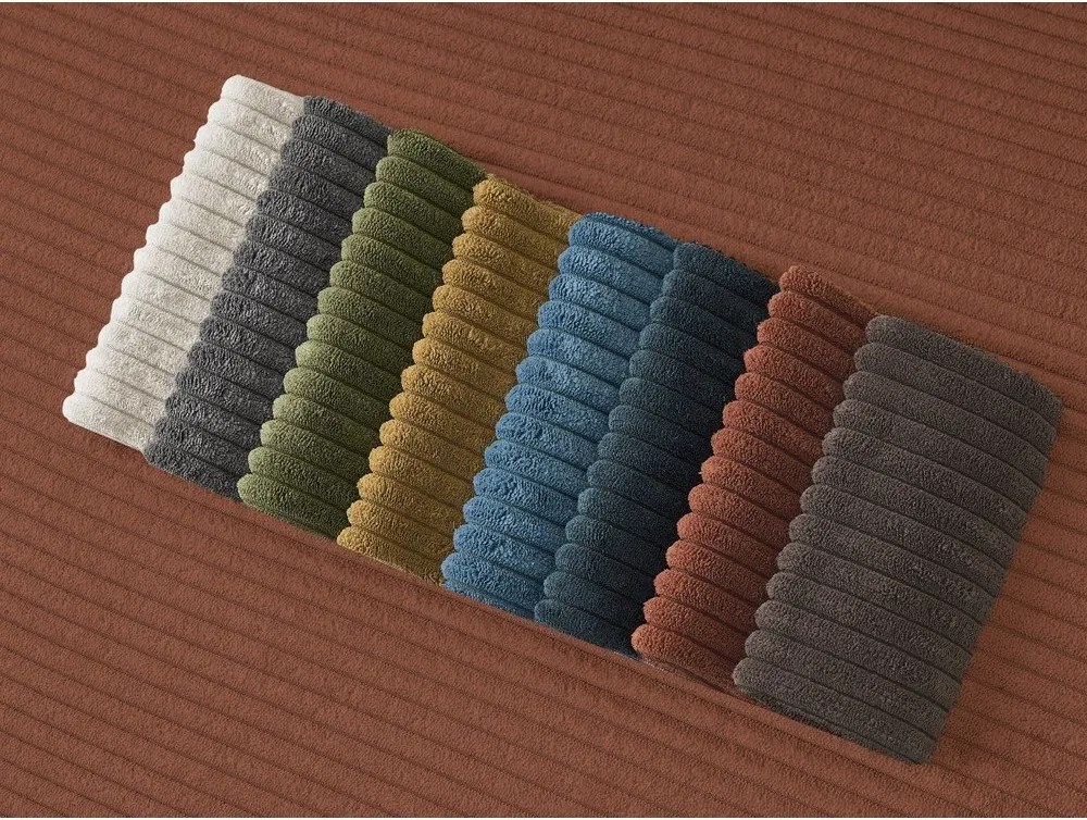 Oranžová menčestrová pohovka 170 cm Giorgia – Bobochic Paris