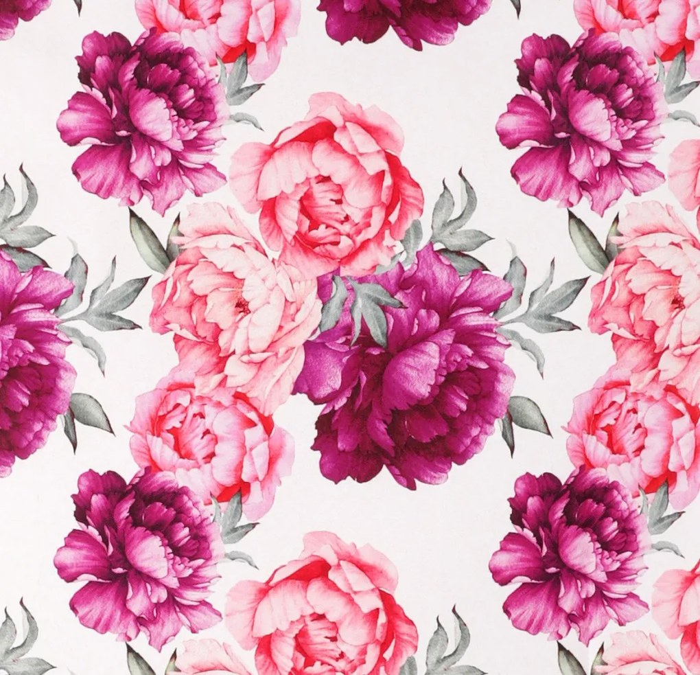 Obrus Ružové pivonky, 80x80 cm