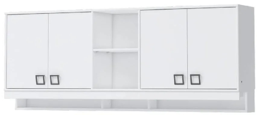 Závesná skrinka Kiki MKR-BE/KI-15 white/white