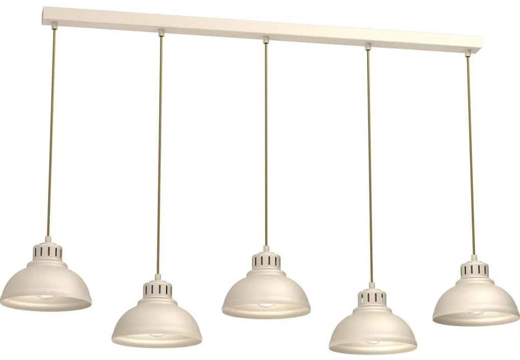 Luster na lanku SVEN 5xE27/15W/230V béžová