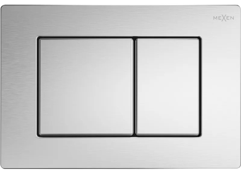 Mexen FENIX 03, splachovacie tlačidlo pre Mexen Fenix Modul, brúsená oceľ, 600312