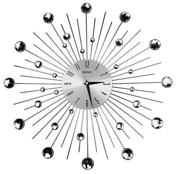 Nástenné hodiny Crystal Shine Evevo, 50cm